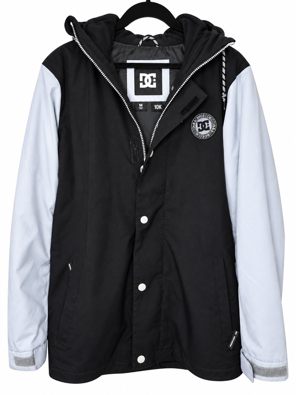 DC Shoes 10K Black Gray Snowboard Ski Jacket – Men’s Medium
